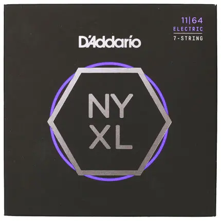 D'Addario NYXL расширенного диапазона 7-строка 8-струнной с никелевой обмоткой Электрогитары набор струн NYXL1059 NYXL1164 NYXL0980 NYXL1074