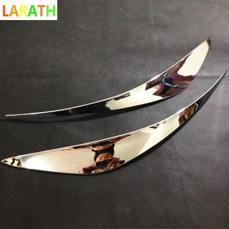 Защита углов переднего бампера для Nissan X-Trail T32 Rogue 2014 2015 2016, ABS хромированные автомобильные аксессуары, 2 шт.