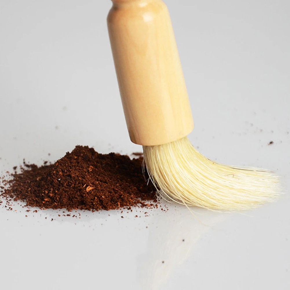 Кофемолка мельница машина щетка твердая ручка из дерева щетинок чистящий