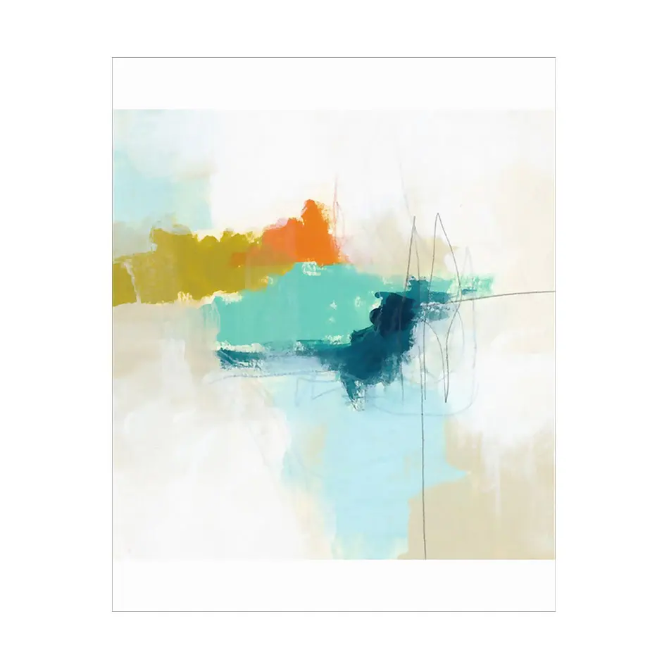 Скандинавский современный акварельный плакат холст настенные художественные