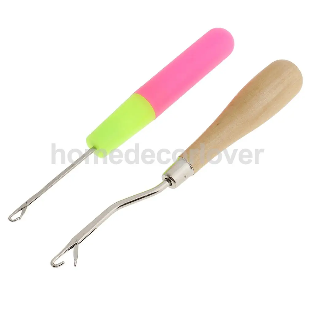 2pcs Crochet Latch Hook Lock Needles for Hair/ Micro Braid Needle Dread | Дом и сад