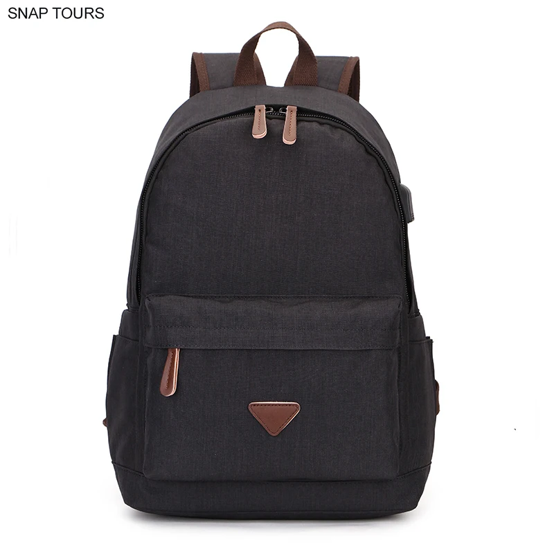 SNAP TOURS 2019 USB Charging Notebook Backpacks For Men Korean Casual Travel Backpack Man Black Urban Trip Bagpack | Багаж и сумки
