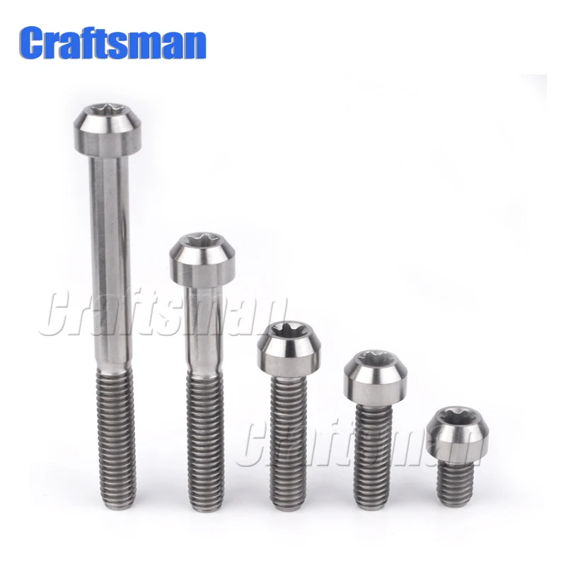 Титановый болт M6 x 10 15 20 25 30 40 50 60 70 80 90 мм внутренняя головка Torx Ti болты винт для
