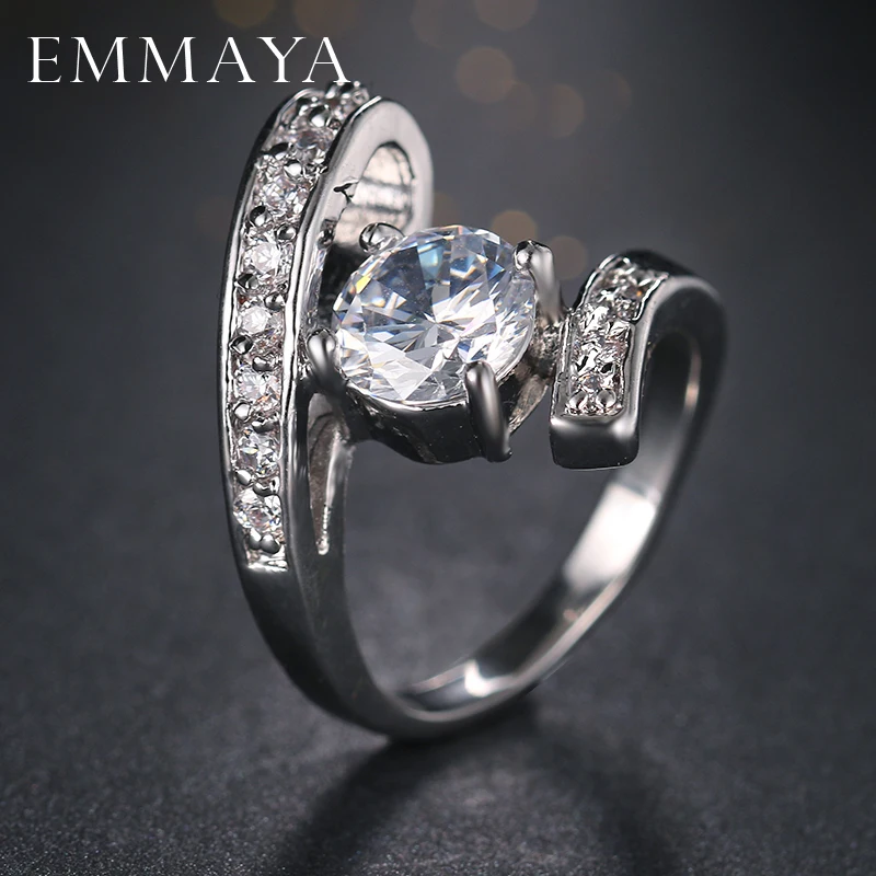 Emmaya брендовые новые модные кольца для женщин высокое качество AAA Циркон Кристалл