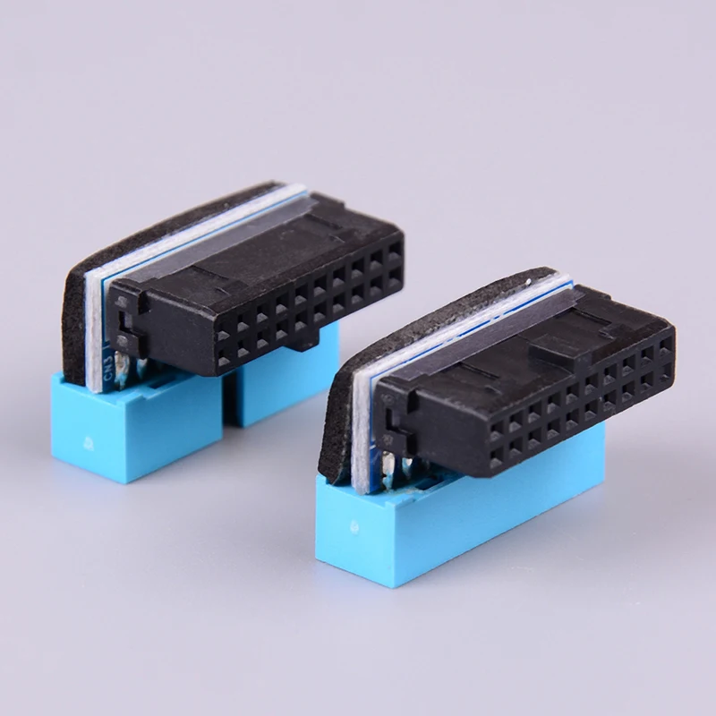 USB3.0 19P 20P Штекерный разъем 90 градусов шасси материнской платы расширения