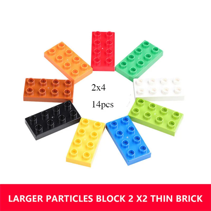 Тонкие кирпичи большие частицы строительные блоки совместимые с legoings duplos