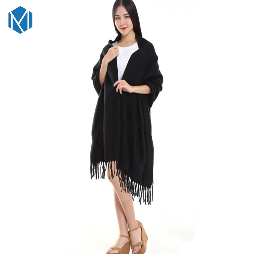 190 см кашемировый шерстяной Теплый шарф из пашмины зимние шарфы с кисточками