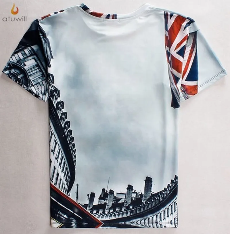 Футболки унисекс с 3d принтом Atuwill Work Hard Dream крутые облегающие повседневные