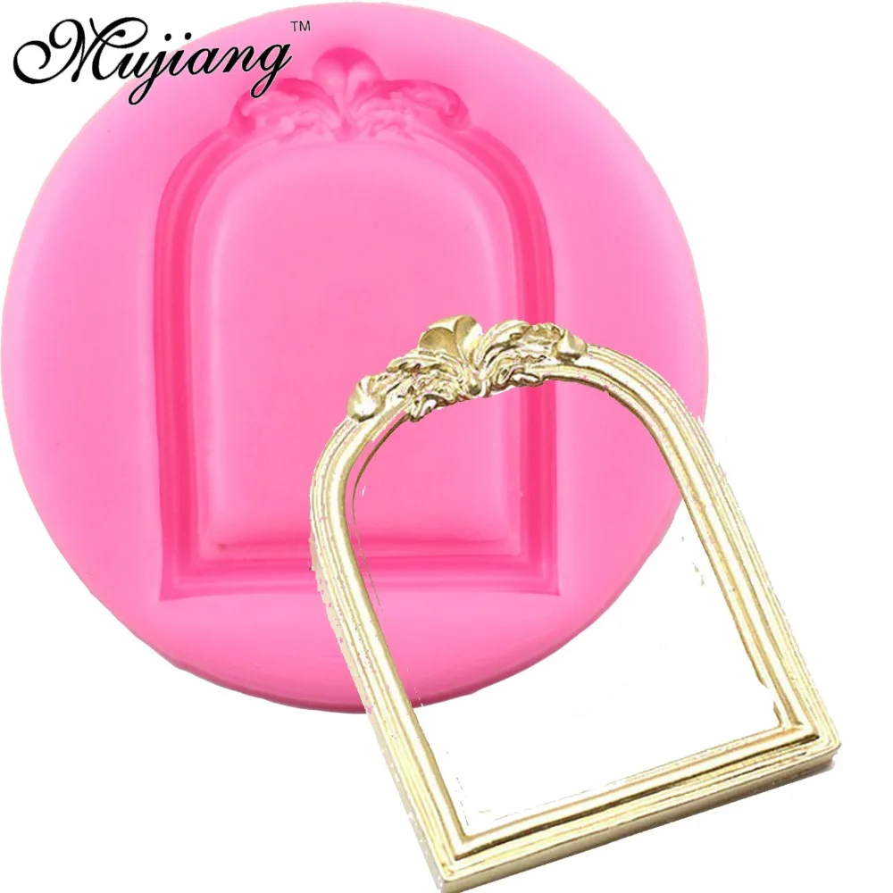 3D зеркальные Свадебные инструменты для украшения тортов из мастики рамка кекс