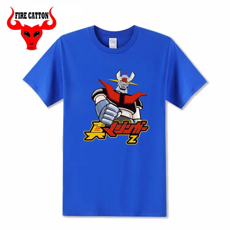 Японская классная футболка Kanji style Mazinguer Z Мужская модная аниме Mazinger старая