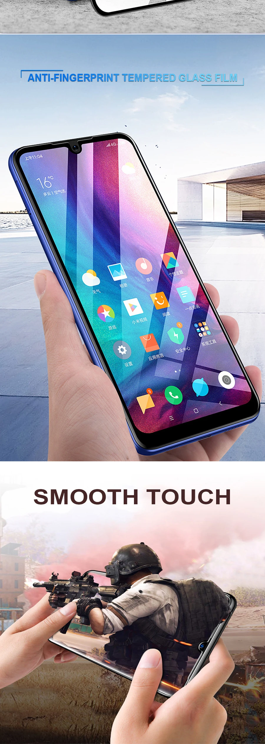 Полное клеевое покрытие из закаленного стекла для Xiaomi mi 9 mi 9 SE 9se Защитное стекло для экрана для Red mi 7 Note 7 note7 защитная пленка