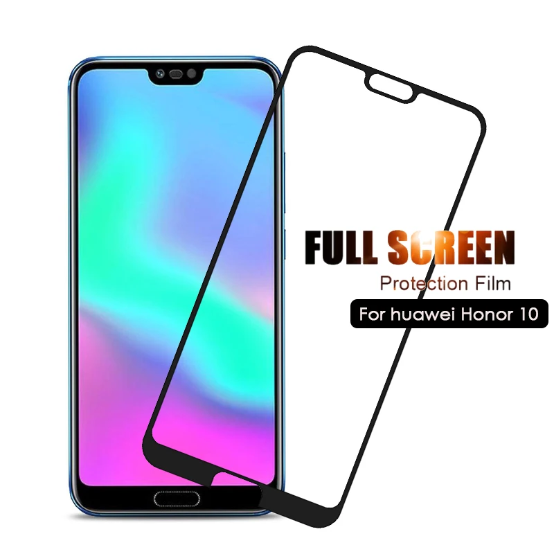 

Tempered Glass For Huawei Honor 10 Protective Glass Screen Protector Honor 10 Glass Honor10 Film 5.84" COL-L29 L29 Full Cover 9H