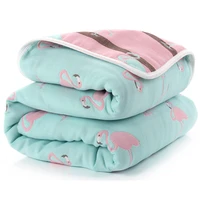 baby blanket 8080cm muslin cotton 6 layers thick newborn swaddling autumn baby swaddle bedding receiving blanket