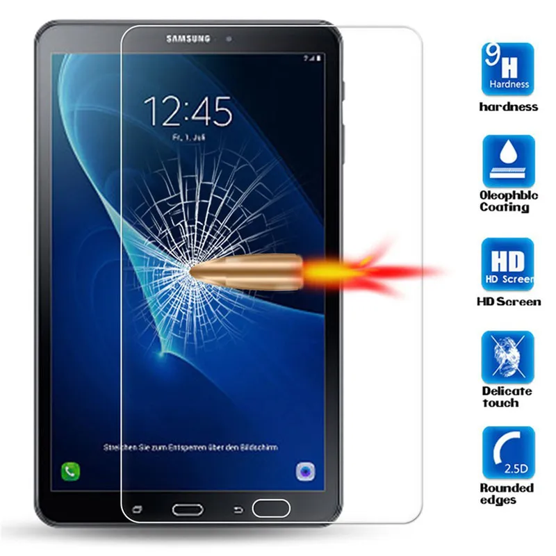 Screen Protector For Samsung Galaxy Tab 3 7.0 A A6 10.1 Advanced 2 Tempered Glass T583 T580 T585 T211 T210 T215 | Компьютеры и офис