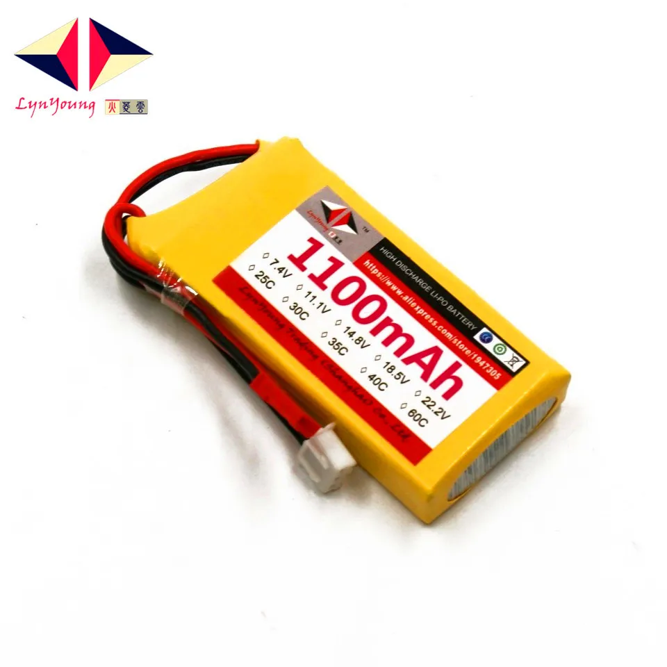 Аккумулятор HX Lipo 2S 7 4 в 1100 мАч 40C для радиоуправляемого дрона квадрокоптера
