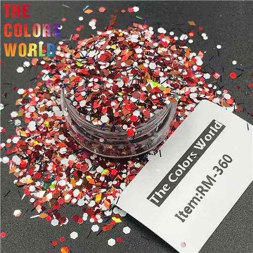 RM-360 200g TCT-286 разноцветные ногти блеск художественное оформление ногтей Блеск для тела FacePainting макияж хна гель-пудра фестиваль ручной работы DIY - Цвет: RM-360 200g
