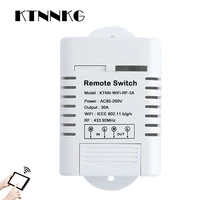 6600 watt wireless wifi light switch water heater timer 1 gang water pump switch works with alexa voice and app control
