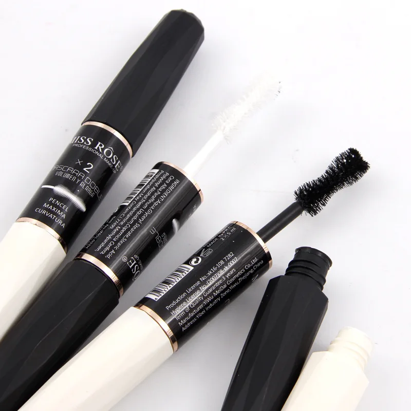 2018 MISS ROSE черные и белые ресницы с двойной головкой быстросохнущая водостойкая 3D