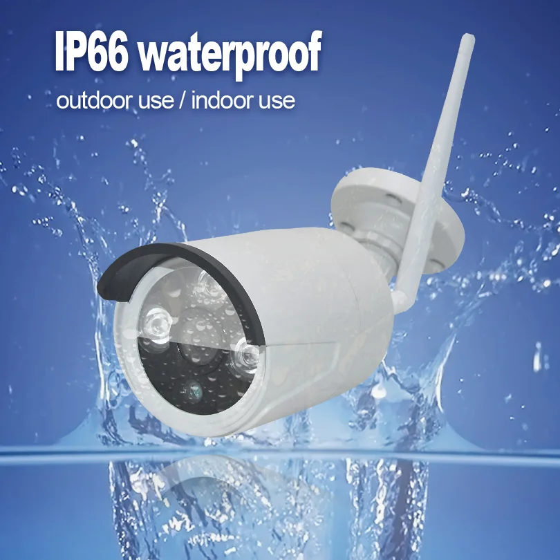 Камера видеонаблюдения беспроводная водонепроницаемая 8 каналов 2 Мп HD 1080P 20 м|kit