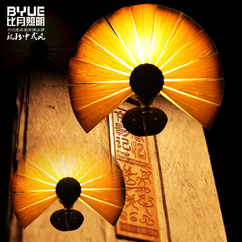 

Bamboo Living Room Lights Restaurant Lamp Chinese Style Wooden Lamps Veneer Dining Room Lights Free Shipping