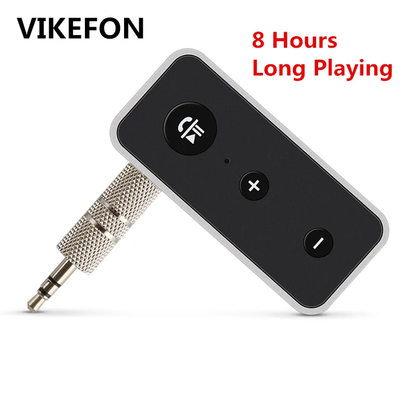 VIKEFON Bluetooth 5 0 аудио приемник беспроводной мини адаптер 3 мм AUX Jack микрофон для