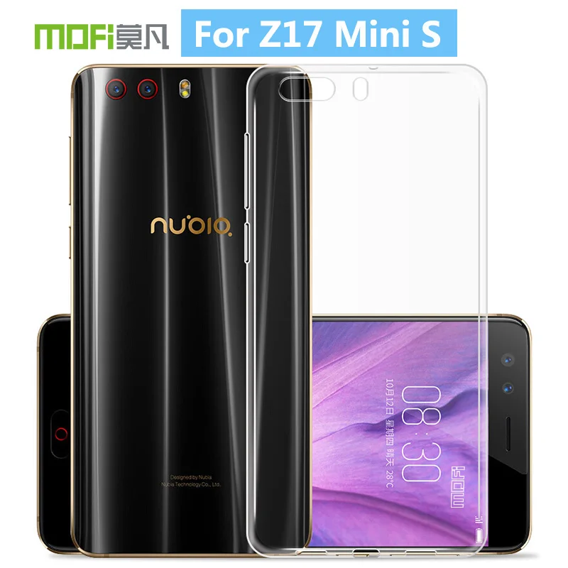 Ультратонкий силиконовый чехол для телефона ZTE Nubia Z17 Mini S MOFi мягкий прозрачный