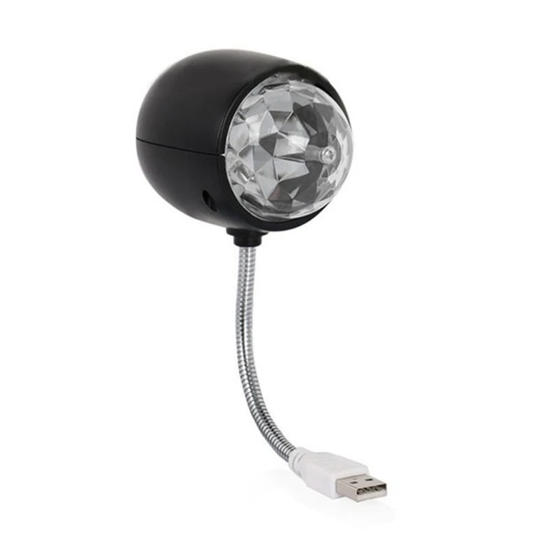 USB фонарь вращающийся цветной светодиодный RGB для сцены лампа вечеринки с