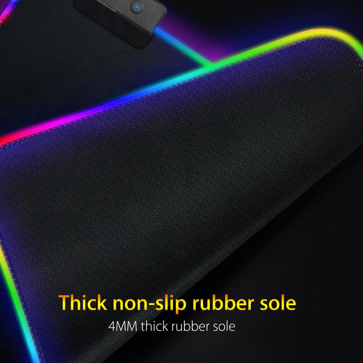 USB проводной цветной светодиодный RGB игровой коврик для мыши с подсветкой