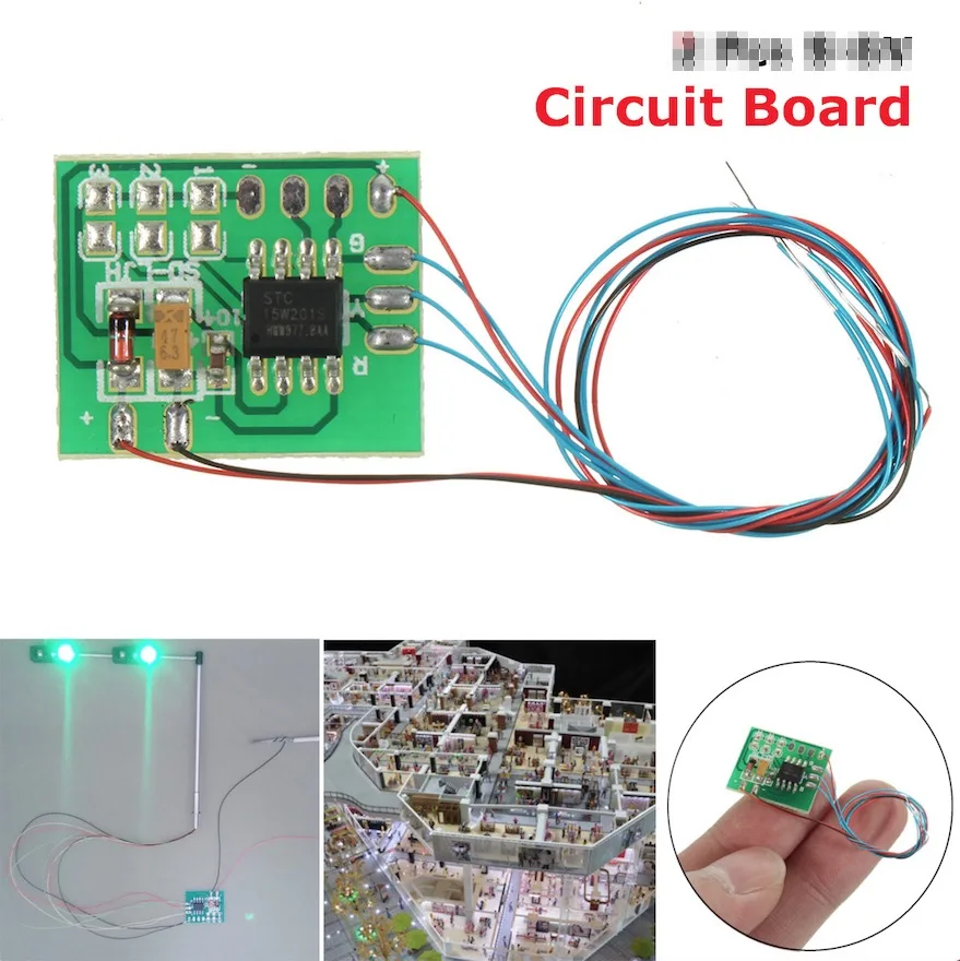 traffic signal light HO scale Model Railway& Building Layout traffic signal LED lights 12V Led Model
