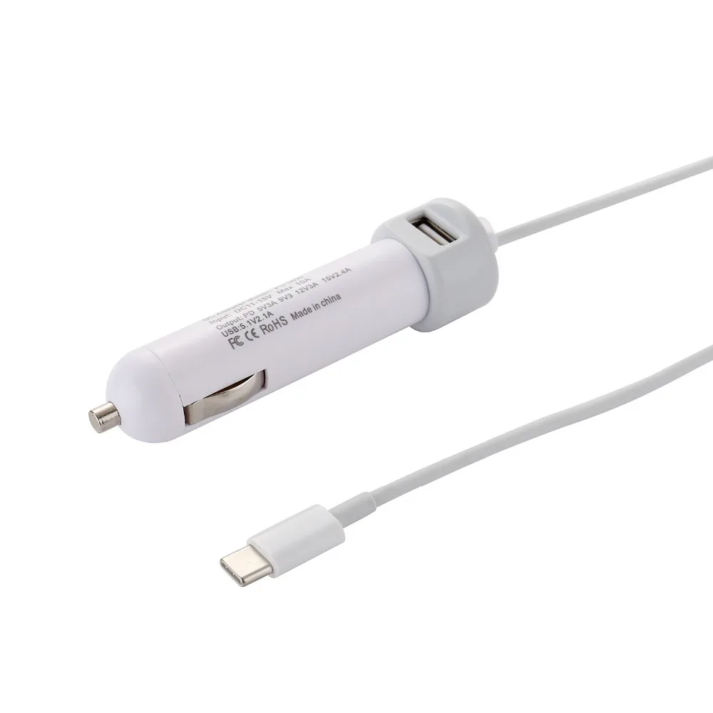 Usb type-C универсальный ноутбук Dc Автомобильное зарядное устройство 5V3A 9V3A 12V3A 15 в 2.4A для Macbook для lenovo Thinkpad для Hp ноутбук адаптер