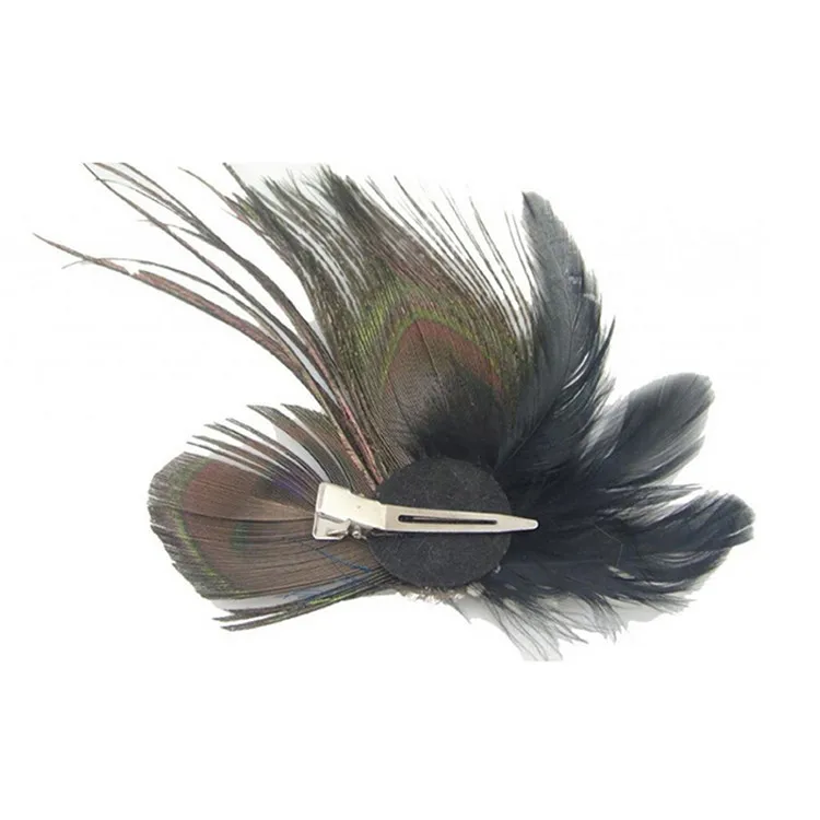 

Fashion 1 pcs Charm Women Girls Baby Hair Clips Peacock Feather Hair Clip Pin for Girls Brides Bridesmaids Gifts