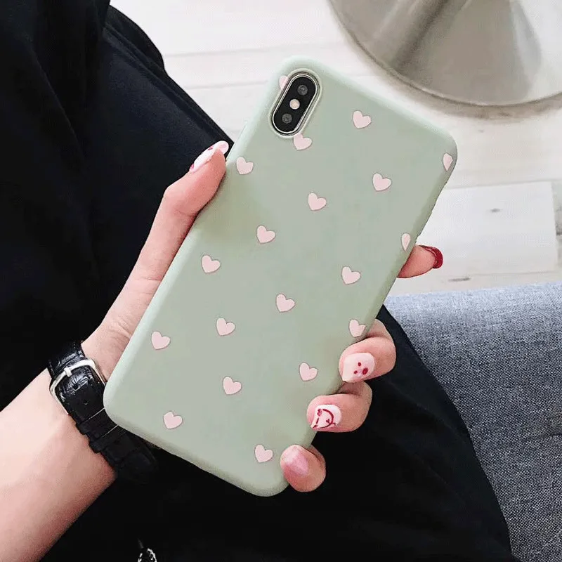 Модный милый чехол для телефона iphone X XS Max XR, мягкая задняя крышка из ТПУ для iphone 6 6s 7 8 Plus X, защитный чехол