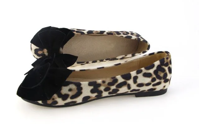 beige Leopard TIMETANG/сезон весна-лето; женские тонкие туфли с бантом; балетки на плоской подошве с мягкой подошвой; Рабочая женская обувь на плоской подошве - Цвет: beige Leopard