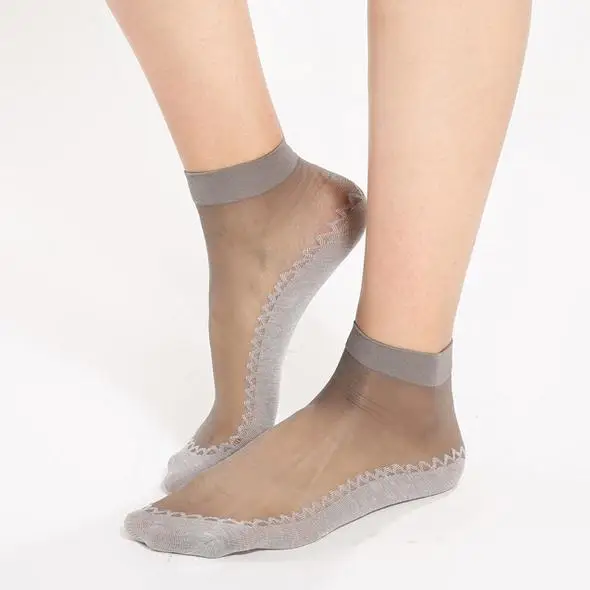 Женские бархатные короткие носки 20 пар из шелковой пряжи с хлопковой подошвой