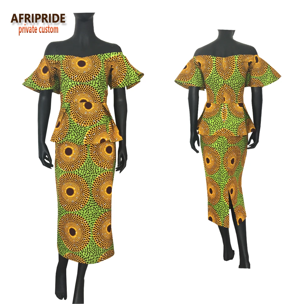 Осенняя Новинка комплект из 2 предметов в африканском стиле для женщин