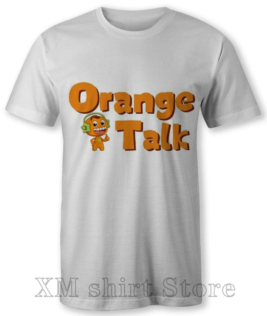 Оранжевый говорить по английски онлайн ESL компании футболка для мужчин платье