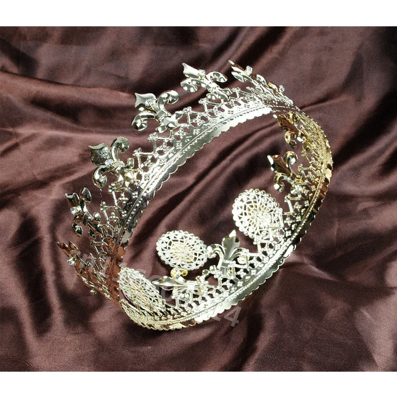 Ручной работы Королевский Король Свадебная Корона невесты диадемы и короны queen