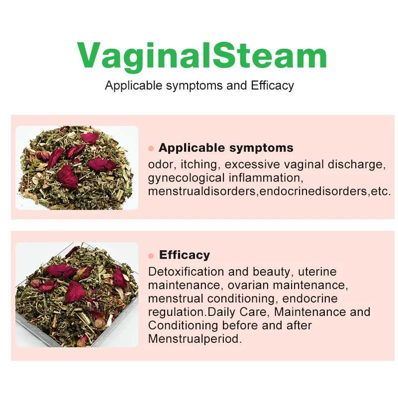 Оптовая продажа Yonisteam detox steam 100% китайская травяная Женская гигиена паровой yoni SPA