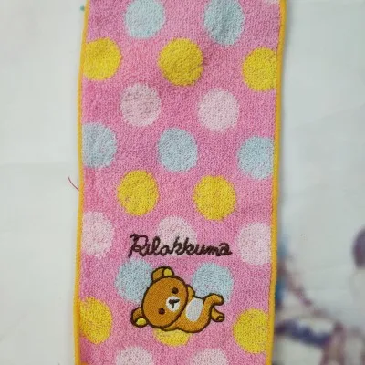 Милое Хлопковое полотенце для лица с изображением медведя рилаккумы Gudetama рук