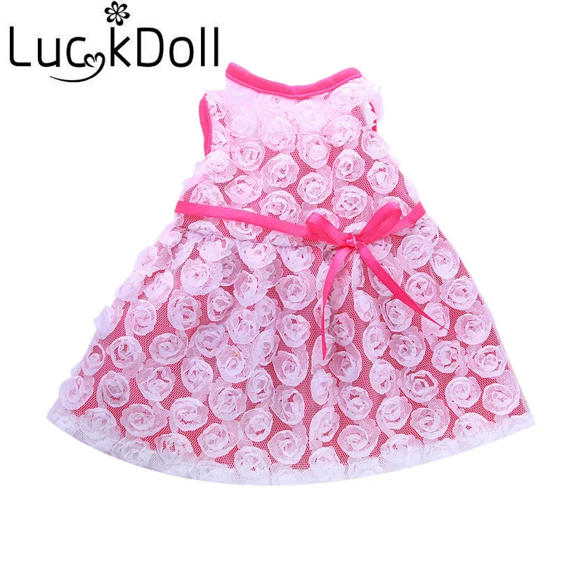 Платье принцессы без рукавов Luckdoll идеально подходит для кукол длиной 43 см, это лучший праздничный подарок для детей
