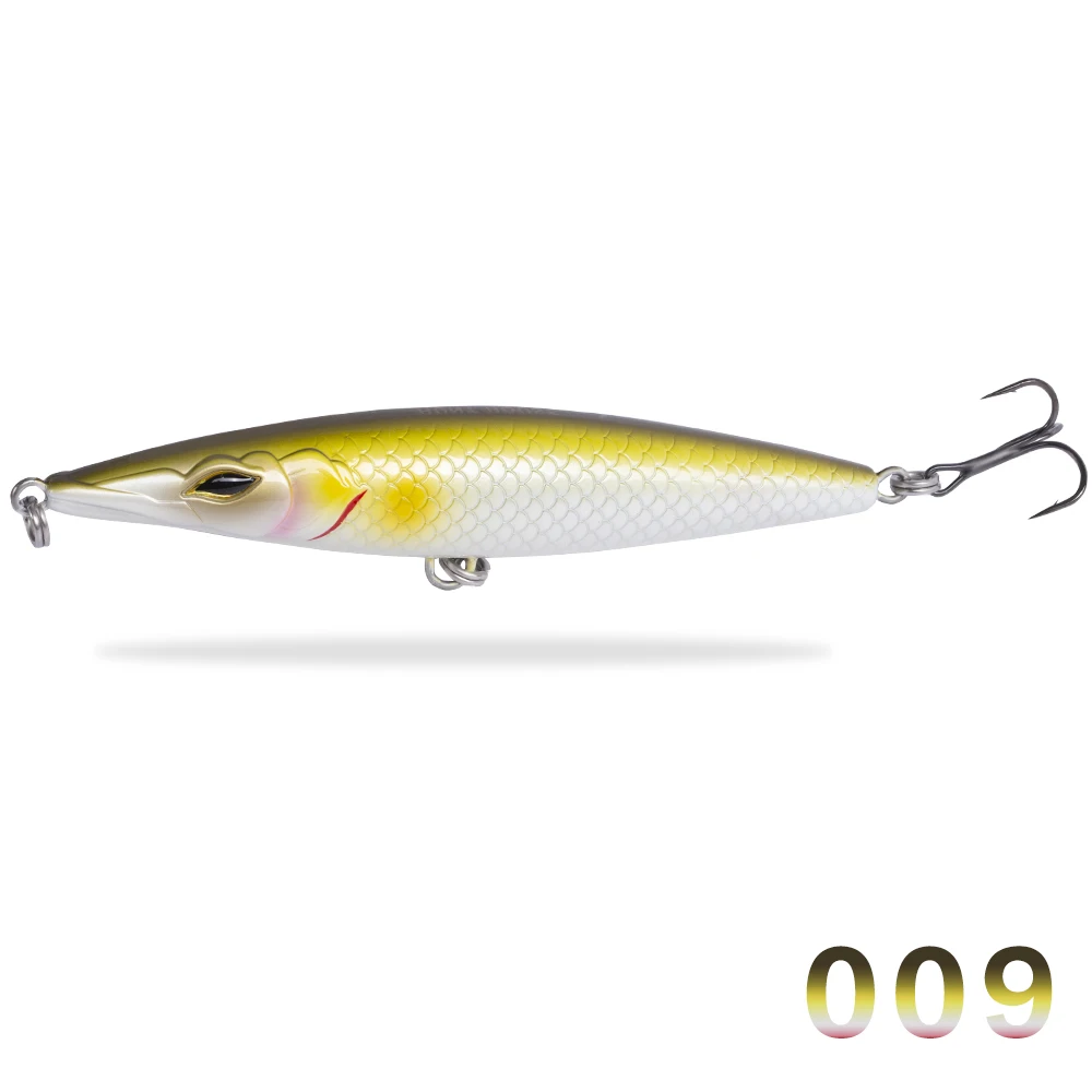 A09 color 90mm 12g Hunthouse тонкий карандаш приманки stylo приманки 90 мм рыбалка жесткие пластиковые приманки заброса noeby оседающая на дно приманка сибаса leurre - Цвет: A09 color 90mm 12g