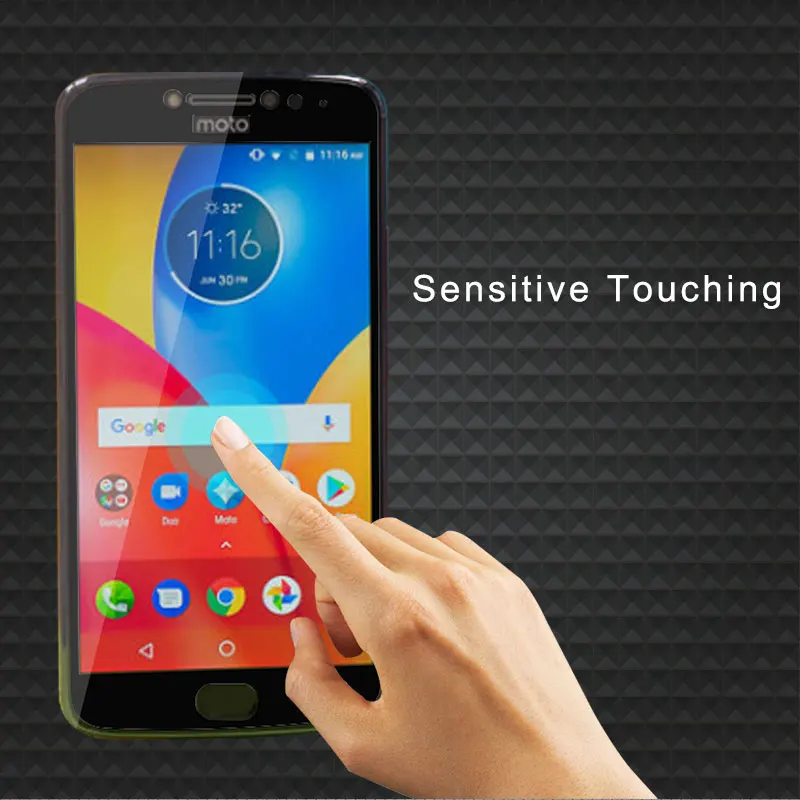3D закаленное стекло для Motorola Moto E4 Plus полное покрытие экрана Взрывозащищенная