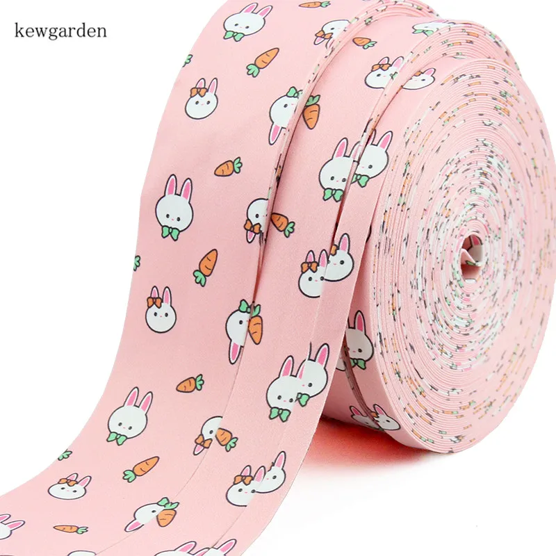 Kewgarden DIY брошь аксессуары для волос мультяшный Кот кролик ткань атласная лента 25