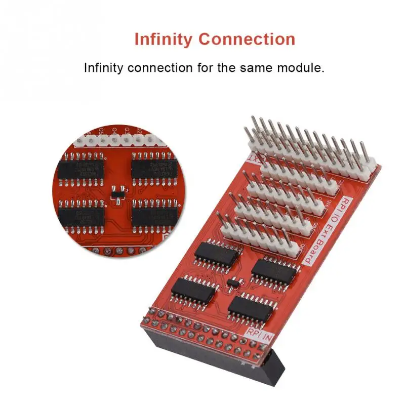 32 GPIO модуль расширения 8-битный Вход& Выход ввода-вывода Расширение адаптер модуль для Raspberry Pi
