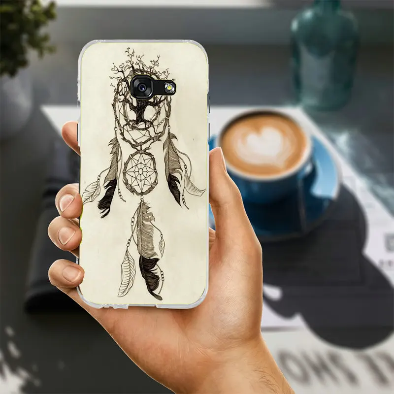 Printing Patterns Feather Dream Catcher For Samsung Galaxy A3 A5 A7 J1 J2 J3 J5 J7 2016 2017 Coque Shell Soft TPU Phone Cases | Мобильные