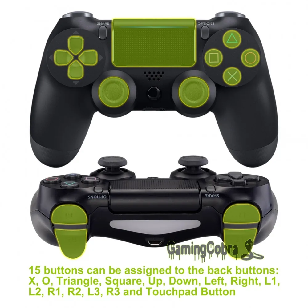 Матовый серебристый рассвет программируемый Remap комплект для PS4 тонкий поляризационный фильтр Pro контроллер JDM 040/050/055 w/изготовленные на заказ задняя крышка в виде ракушки и 4 и пуговицами на спине