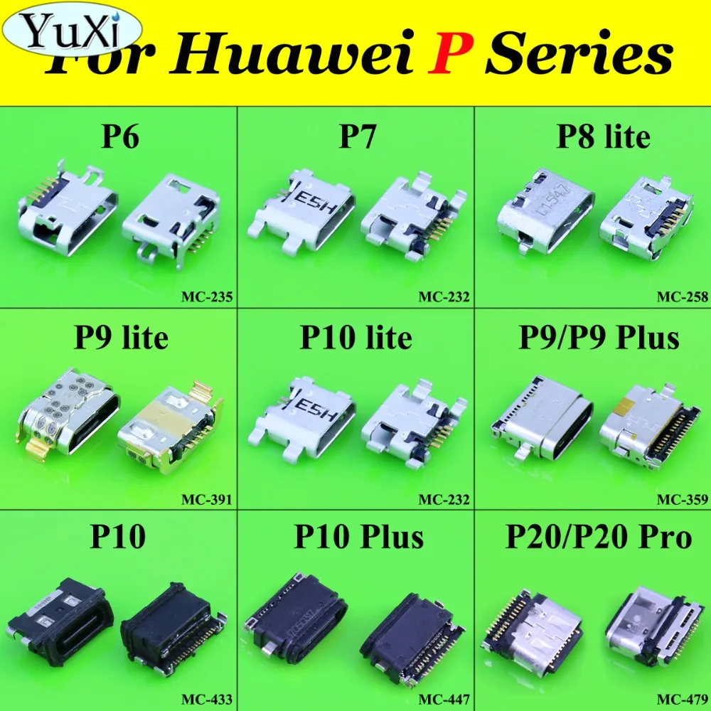 1 шт. Micro USB зарядный разъем YuXi док для Huawei P6 P7 P8 P9 P10 lite G9 P9Plus P10Plus P20 Pro разъем|Шлейфы