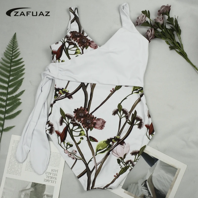 Монокини, купальник XL, сдельный купальник размера плюс, купальник для женщин, бандаж, принт, купальник, контроль живота, купальник