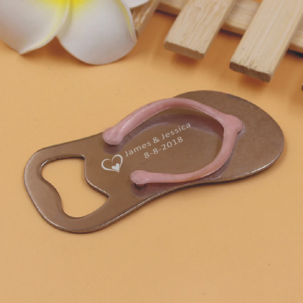 

FREE Personalized wedding foot beer openers customized with your logo and text unique wedding giveaways