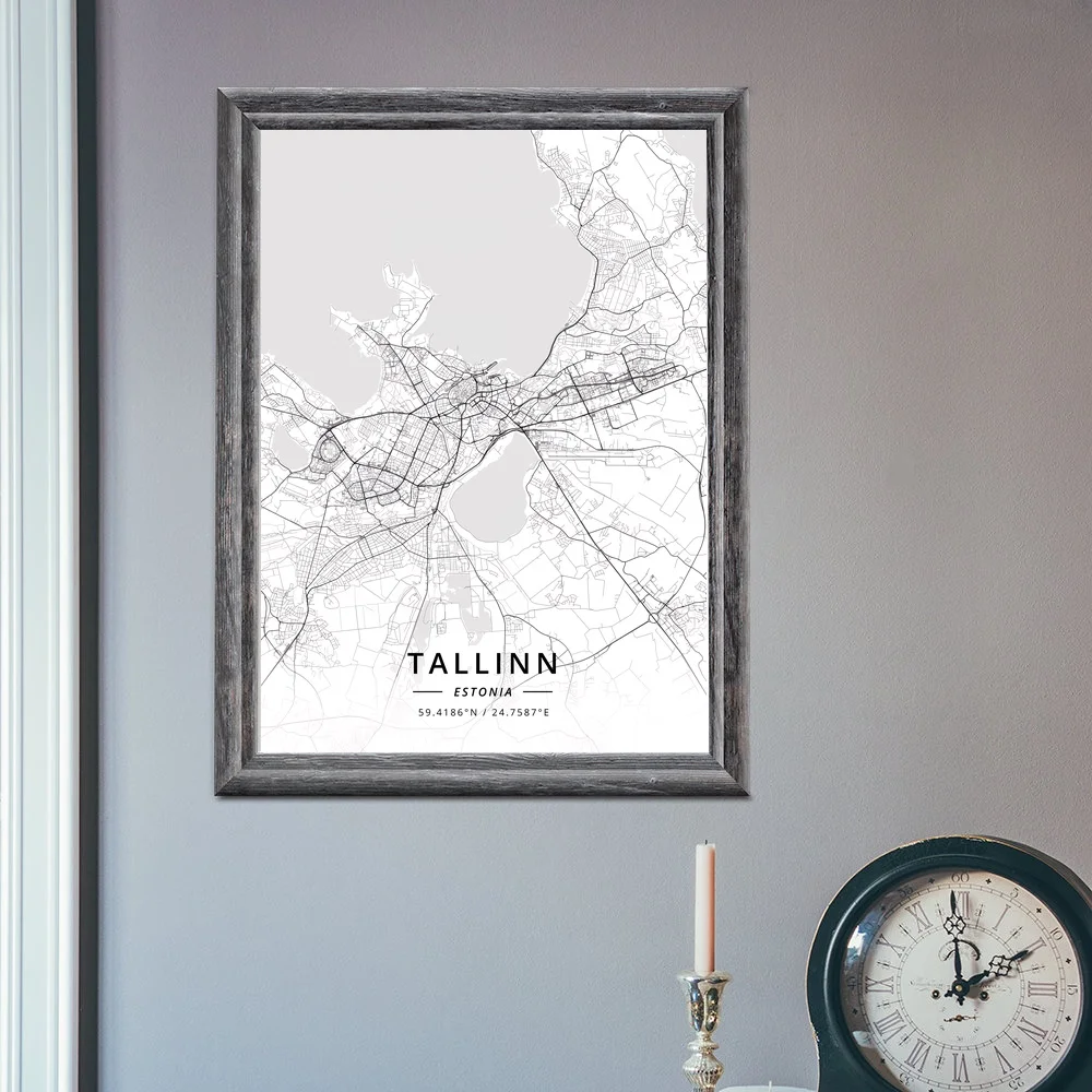 Tallinn Estonia Map Poster | Дом и сад